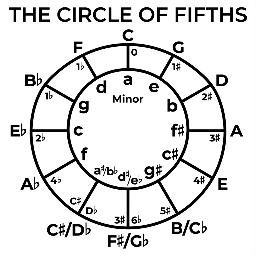 Module 13: Scales & Patterns — Module 13 Circle Fifths Pie